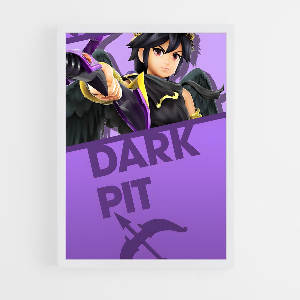 Poster Dark de pit – affiche Super Smash Bros (vue 3)